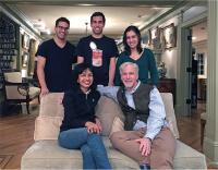The Bolo family, clockwise from top left: Henry, Kyle, Isabel, Peter Bolo, and Laila Almeida